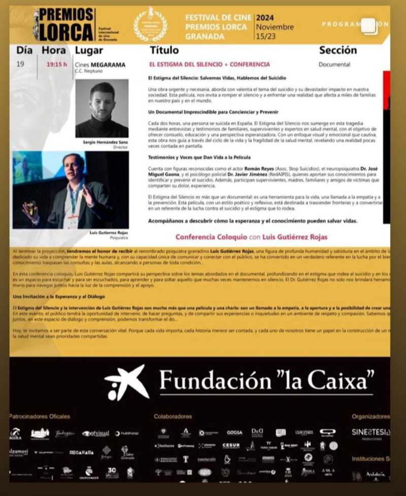 El estigma del silencio + coloquio con Luis Gutiérrez El estigma del silencio + coloquio con Luis Gutiérrez